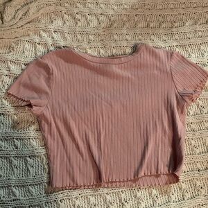 Pink crop top